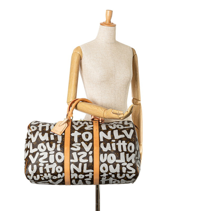 Louis Vuitton Monogram Graffiti Keepall 50 Bag