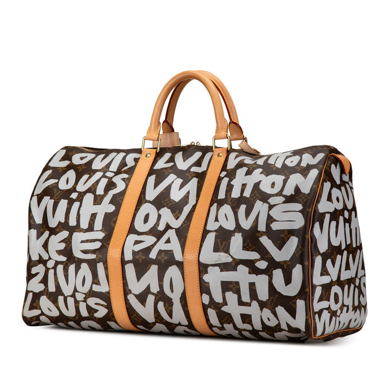 Louis Vuitton Monogram Graffiti Keepall 50 Bag