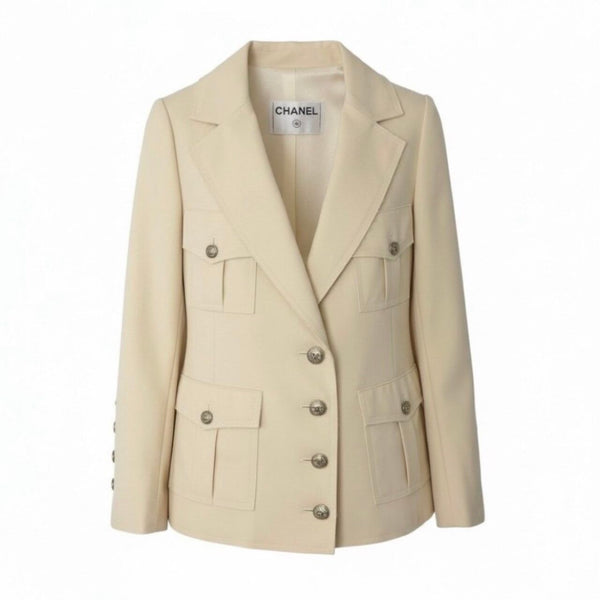 Chanel Vintage Wool Nylon Silk Jacket