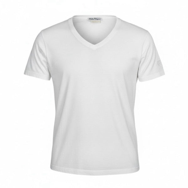 Salvatore Ferragamo Cotton V Neck Top