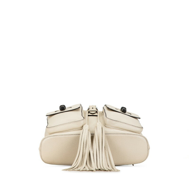 Gucci Bamboo Fringe Leather Backpack 370833