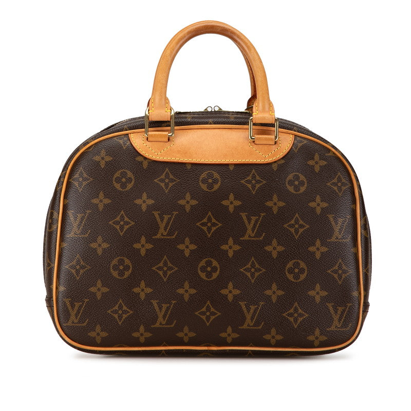 Louis Vuitton Monogram Trouville Handbag M42228 Brown PVC Leather