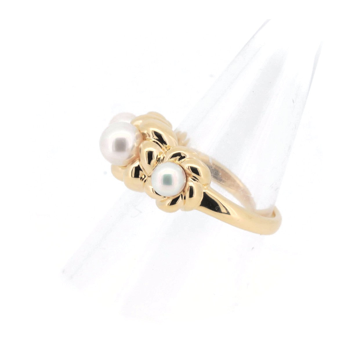 Tasaki K18YG Yellow Gold Pearl Ring Size 11 in Great Condition