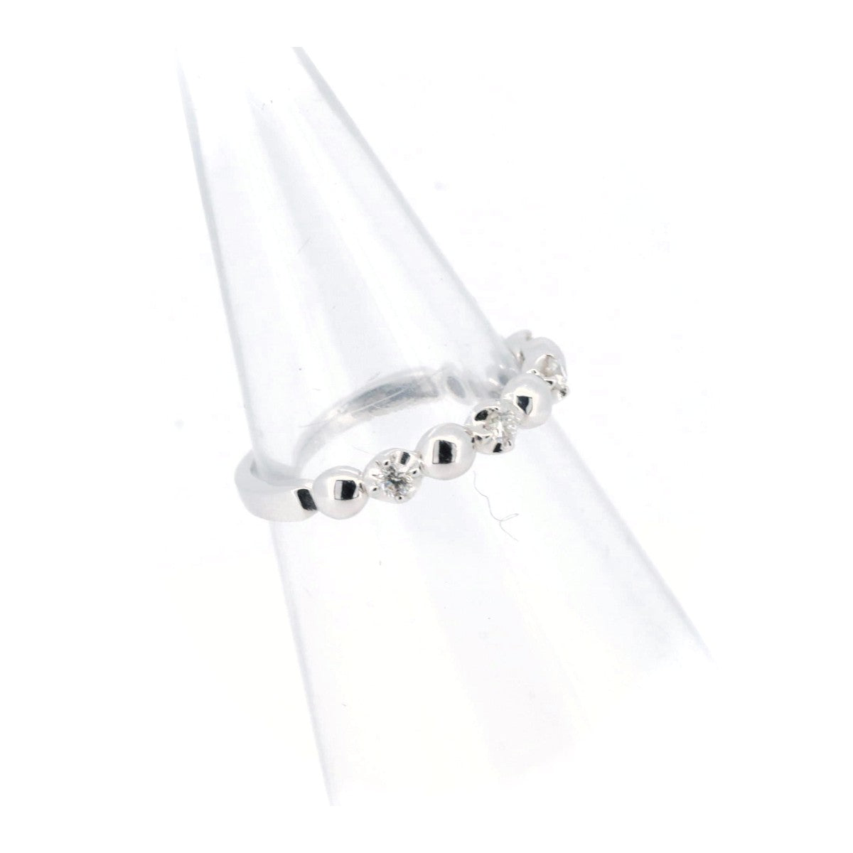 Vendome Aoyama Diamond Ring 0.11ct K18WG White Gold in Great Condition