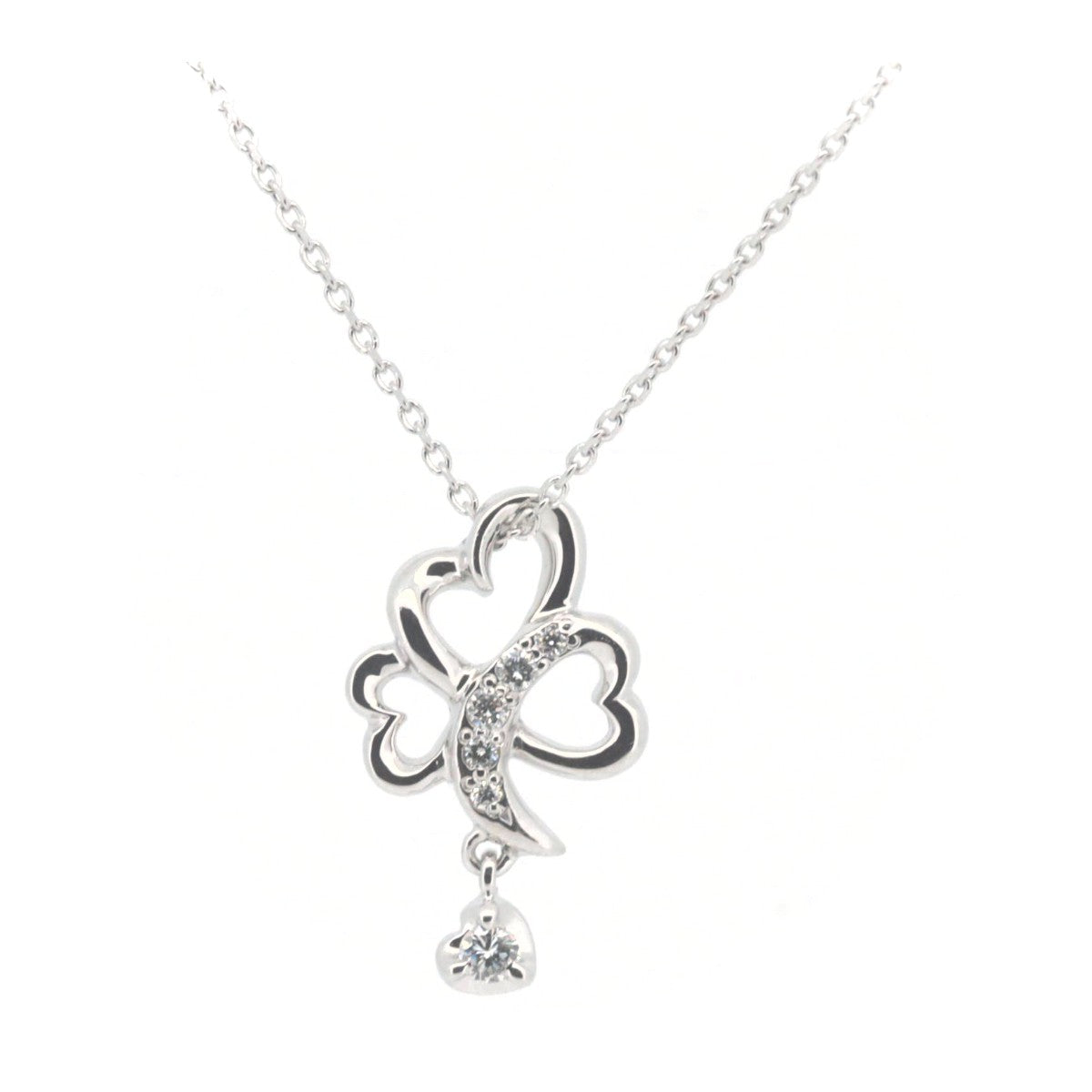 4°C Diamond Necklace K18 White Gold