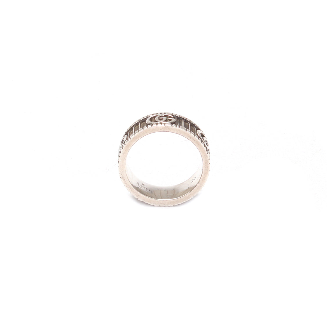 Gucci Silver GG Ring  Metal Ring in Good condition