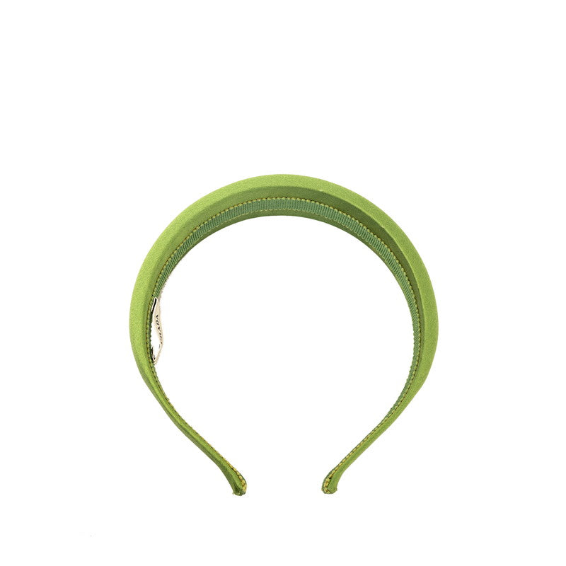 Prada Nylon Headband Green