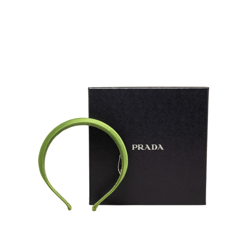 Prada Nylon Headband Green