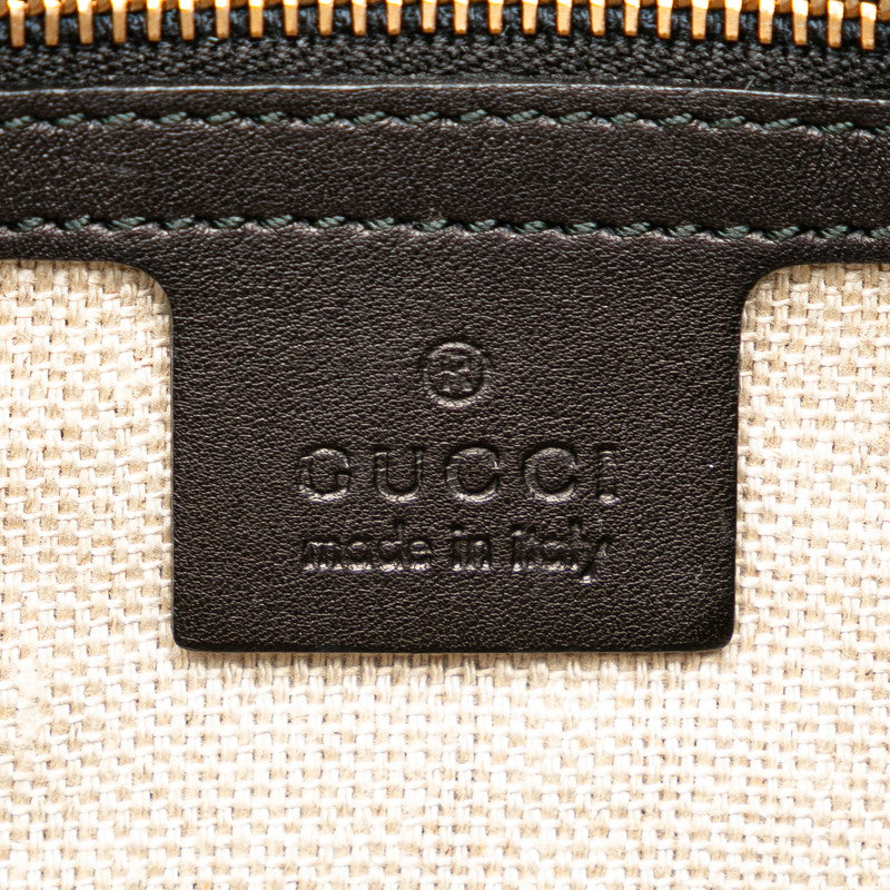 Gucci Woven Web Tassel Leather Tote Bag