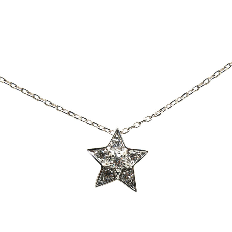 Chanel Comet Star Diamond Necklace K18WG