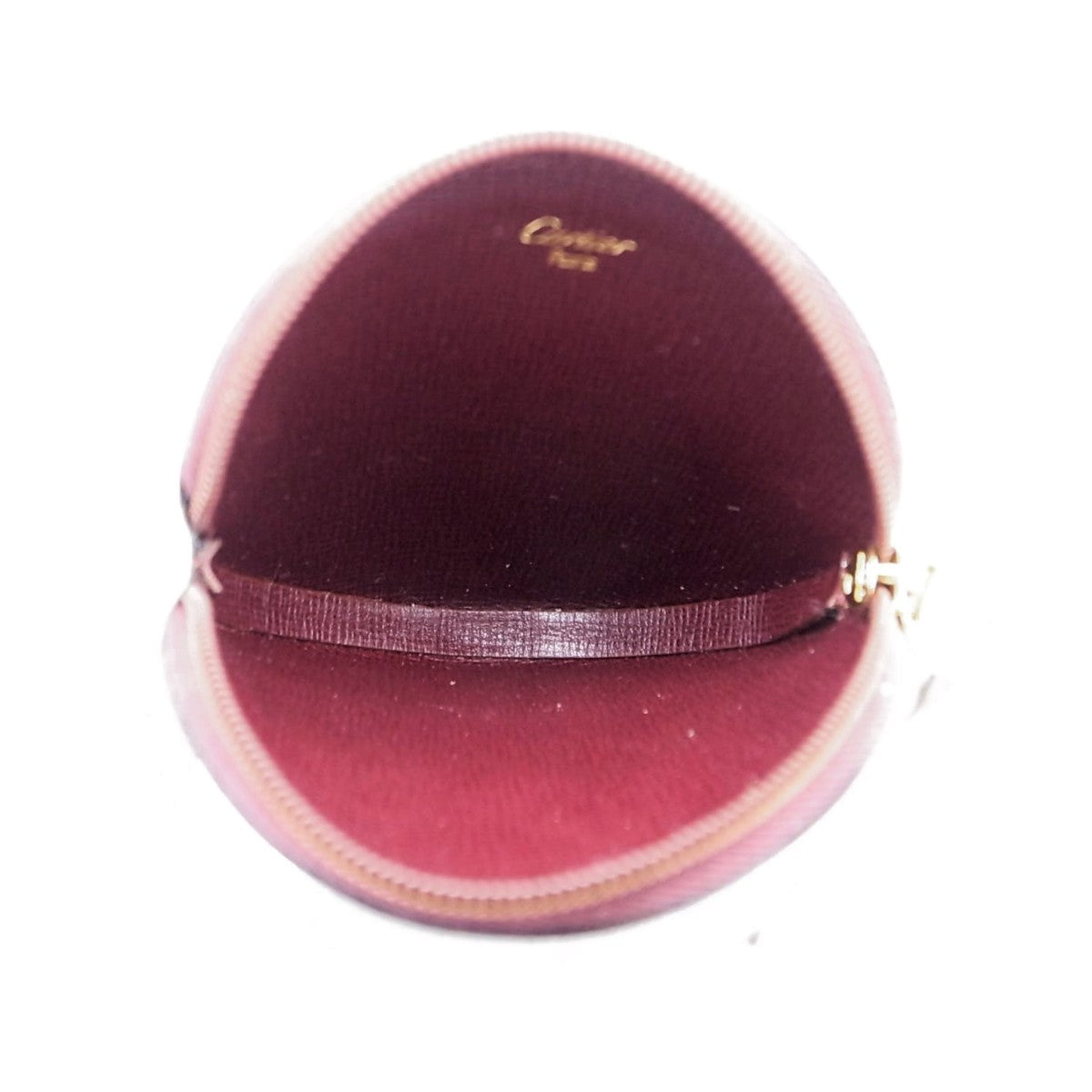 Cartier Leather Coin Case Bordeaux in Great Condition