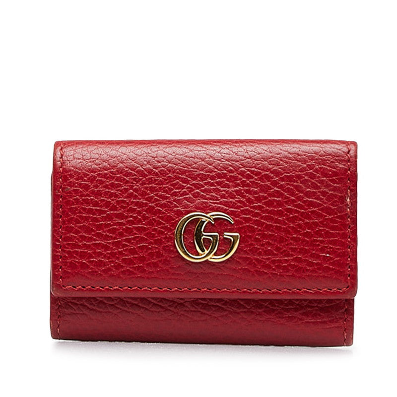 Gucci Leather GG Marmont 6 Key Case 456118