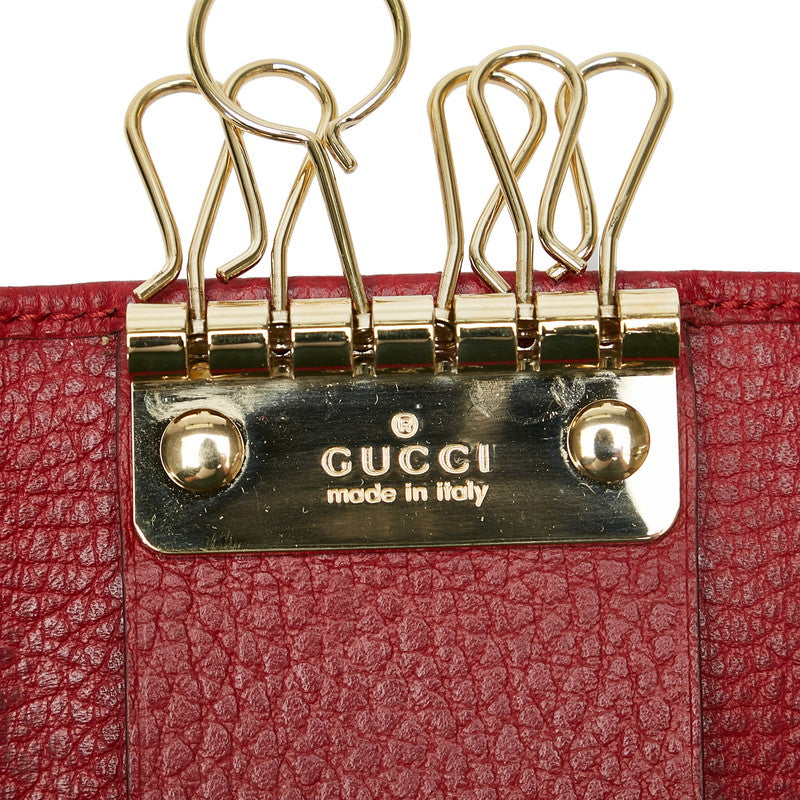 Gucci Leather GG Marmont 6 Key Case 456118 in Very Good Condition