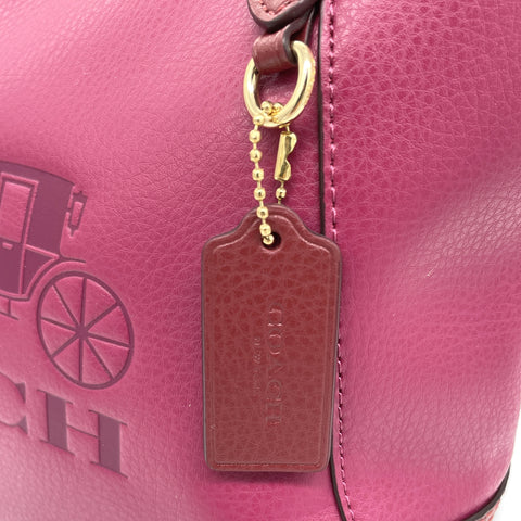 Carriage Logo Leather Tote