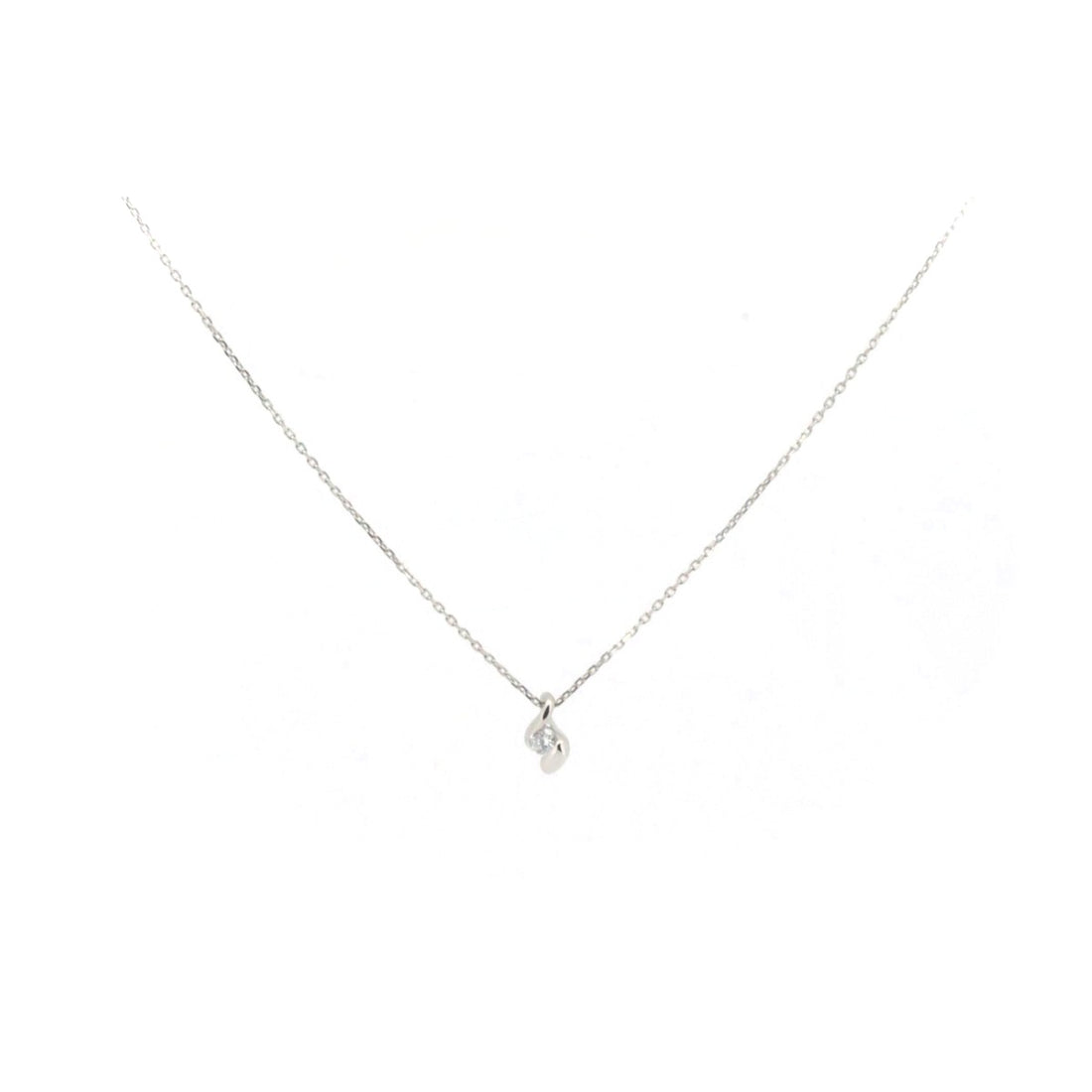 Pre-owned PT850 Diamond Necklace in Great Condition