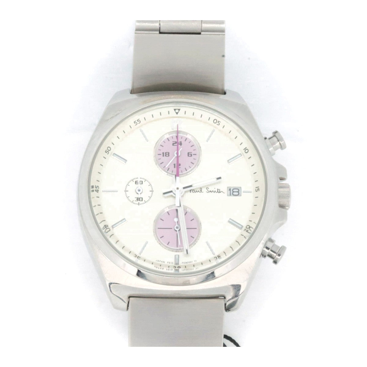 Paul Smith Stainless Steel Quartz New Final Eyes Watch F510-S080860 in Great Condition