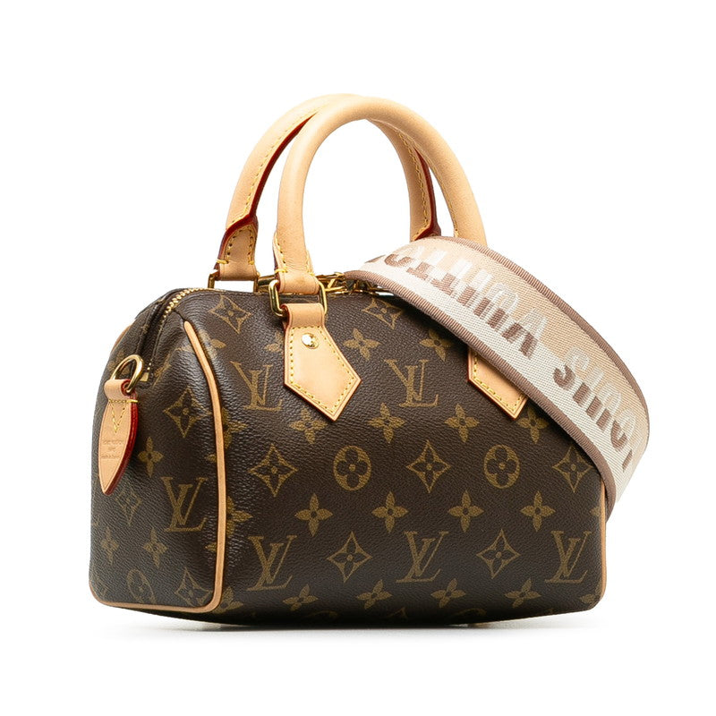 Louis Vuitton Monogram Speedy 20 Handbag Shoulder Bag M46234 Brown PVC Leather in Great Condition