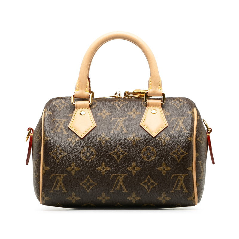 Louis Vuitton Monogram Speedy 20 Handbag Shoulder Bag M46234 Brown PVC Leather in Great Condition