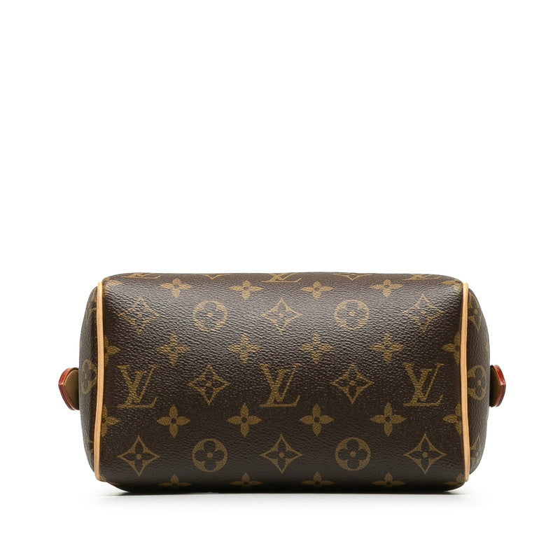 Louis Vuitton Monogram Speedy 20 Handbag Shoulder Bag M46234 Brown PVC Leather in Great Condition