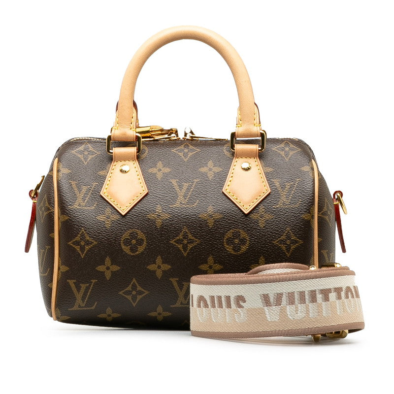 Louis Vuitton Monogram Speedy 20 Handbag Shoulder Bag M46234 Brown PVC Leather in Great Condition