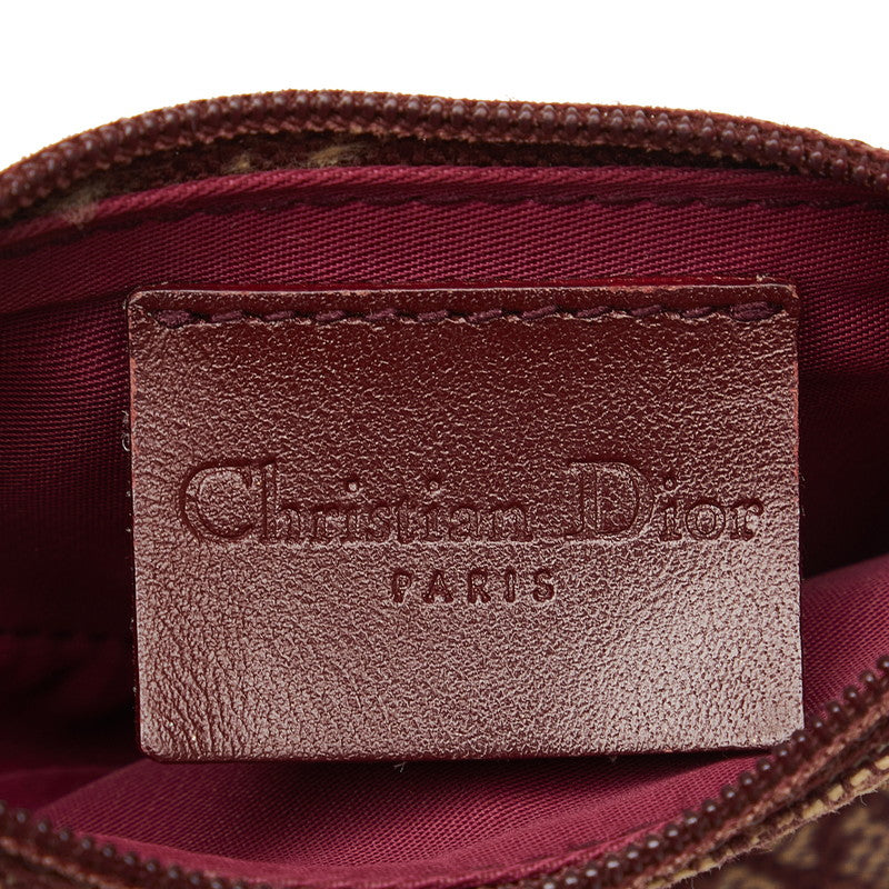 Dior Trotter Saddle Canvas Coin Case Red in Good Condition