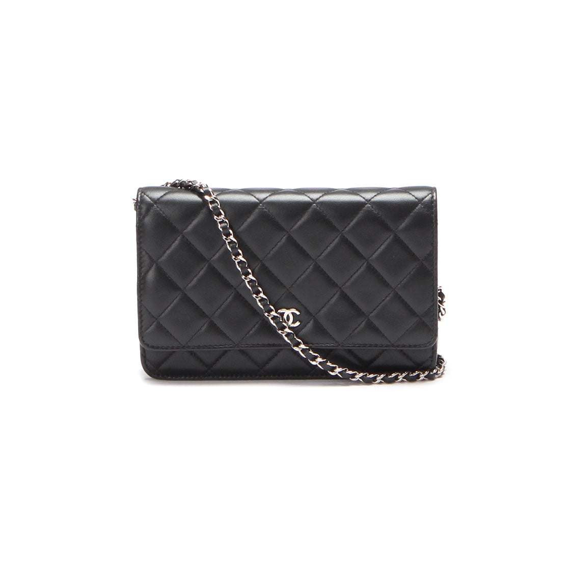 Chanel CC Quilted Leather Single Flap Bag Leather Crossbody Bag in Great Condition