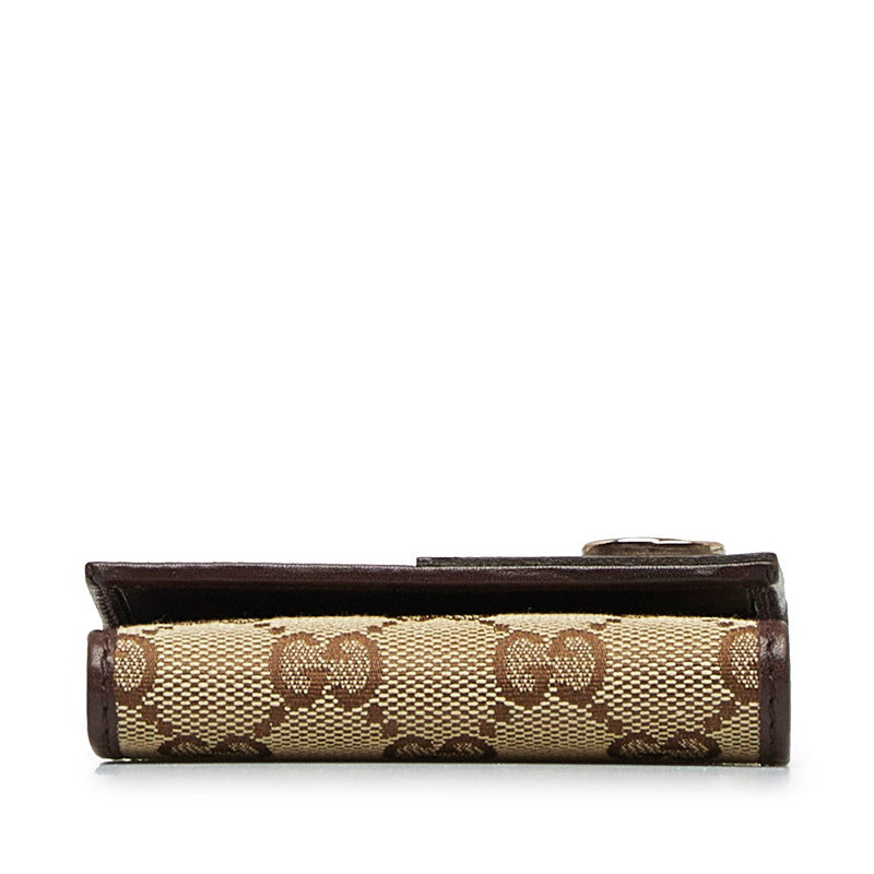 Gucci GG Canvas Interlocking G Key Case 181680 in Great Condition