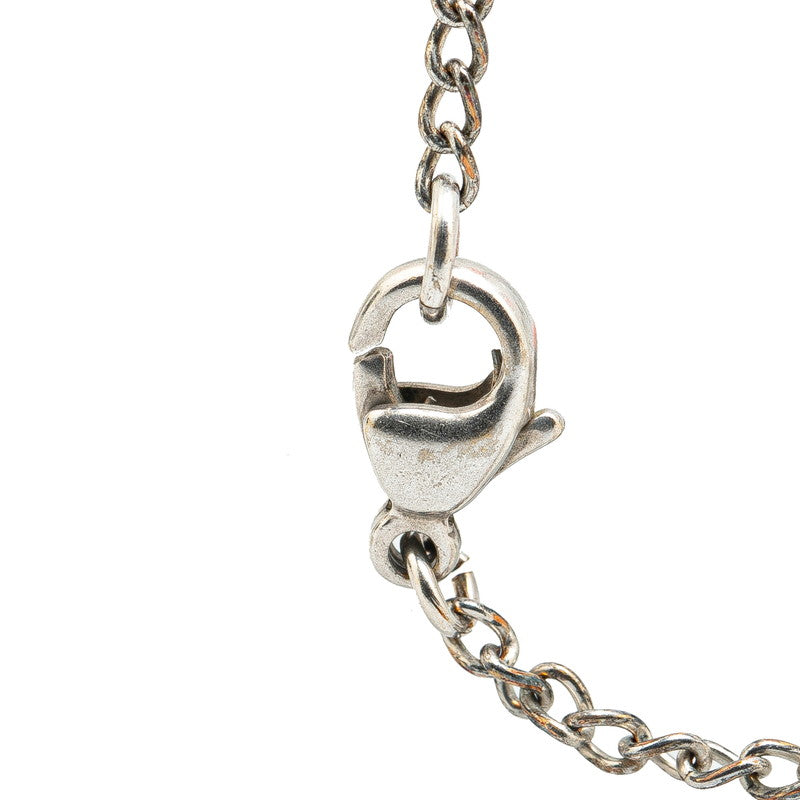 Chanel Coco Mark Strawberry Bracelet Silver Red