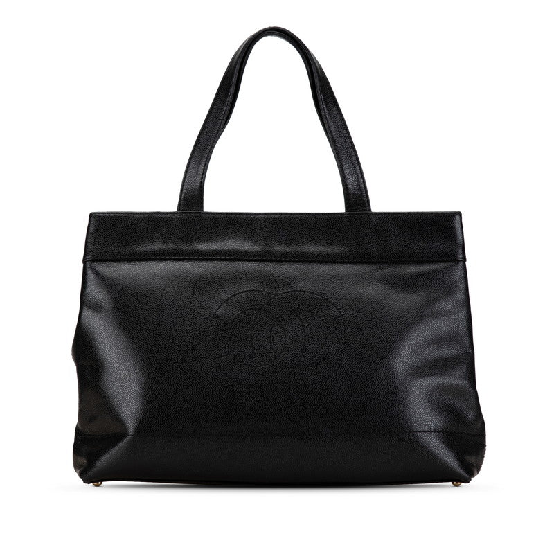 Chanel Caviar Skin Coco Mark Tote Bag