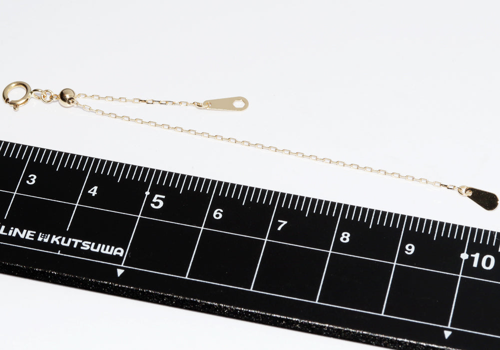 K18YG Necklace Chain Extender 10cm in Pristine Condition