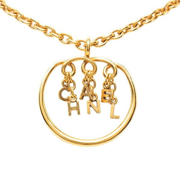 Chanel logo necklace