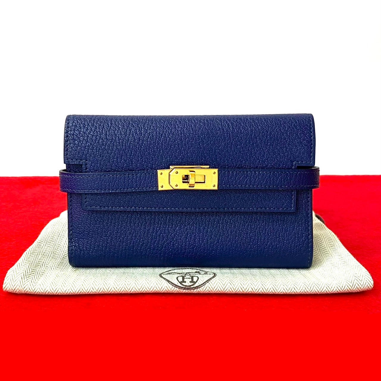 Hermes Kelly Wallet Medium Chevre Wallet