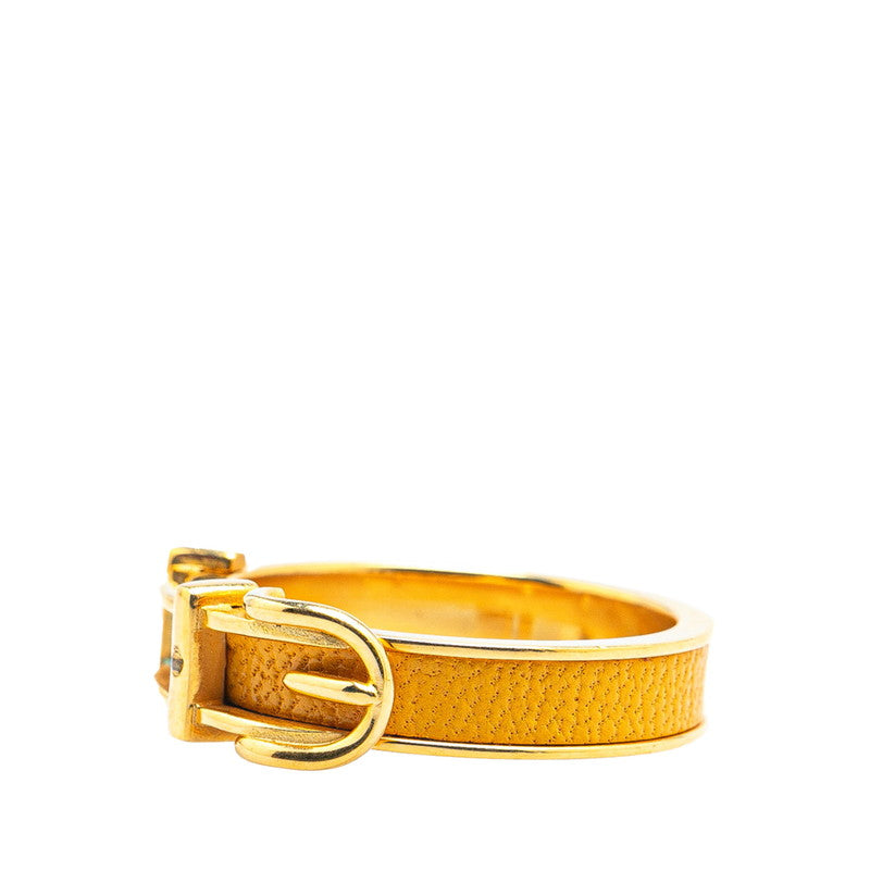 Hermes Belt Motif Scarf Ring Gold