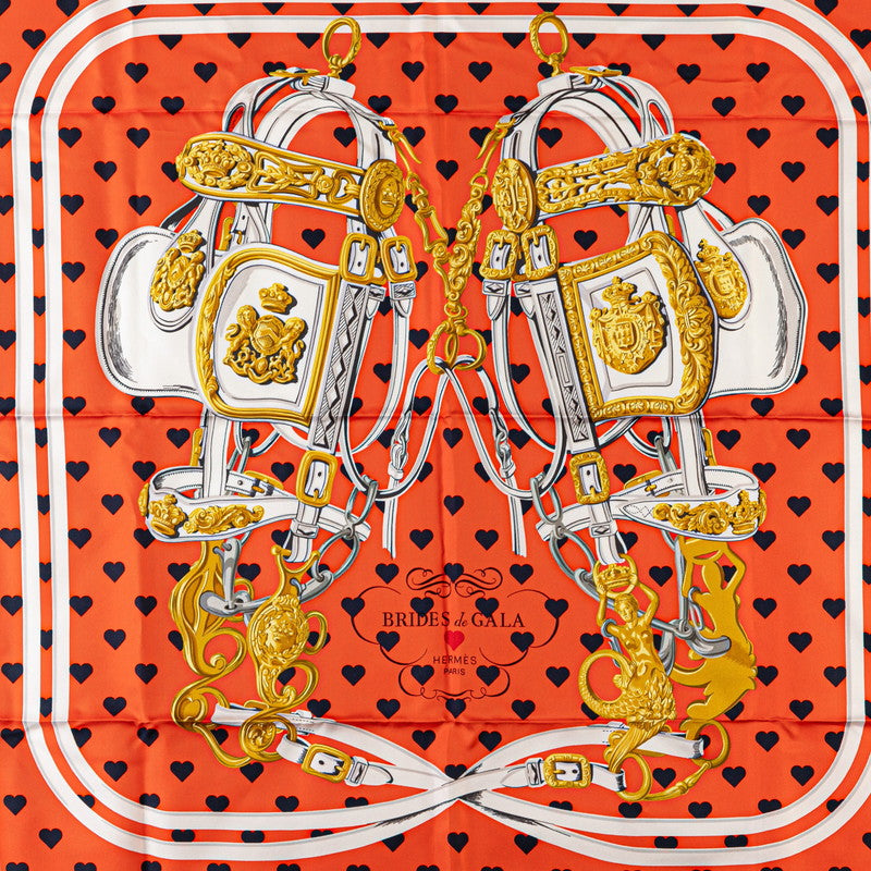 Hermes Silk Scarf BRIDES de GALA Love