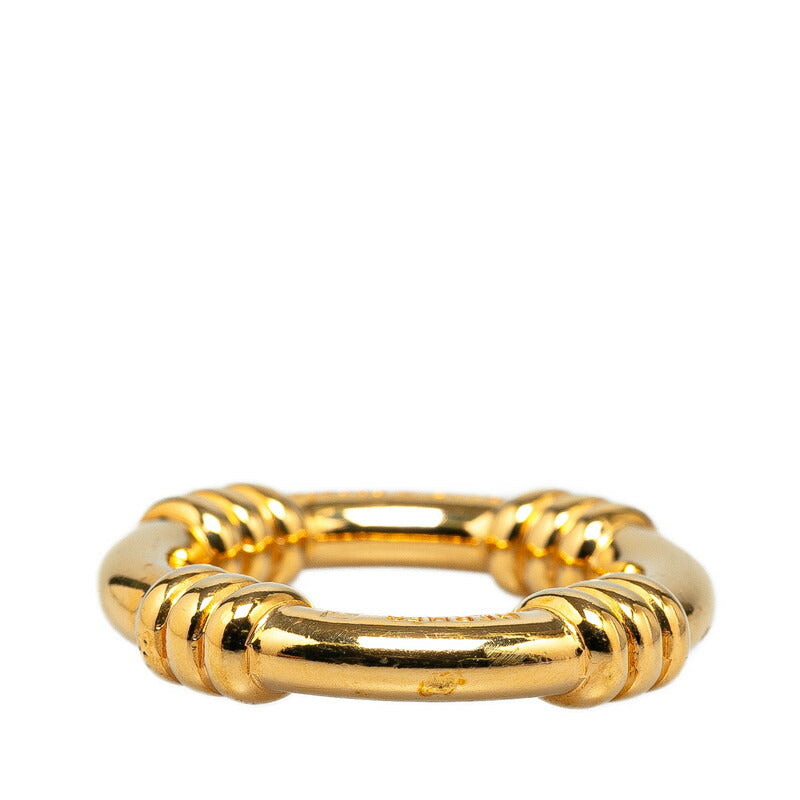 Hermes Gold Plated Scarf Ring