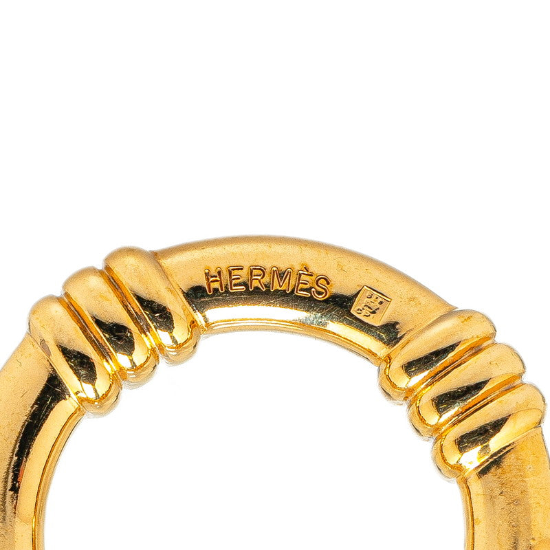 Hermes Gold Plated Scarf Ring