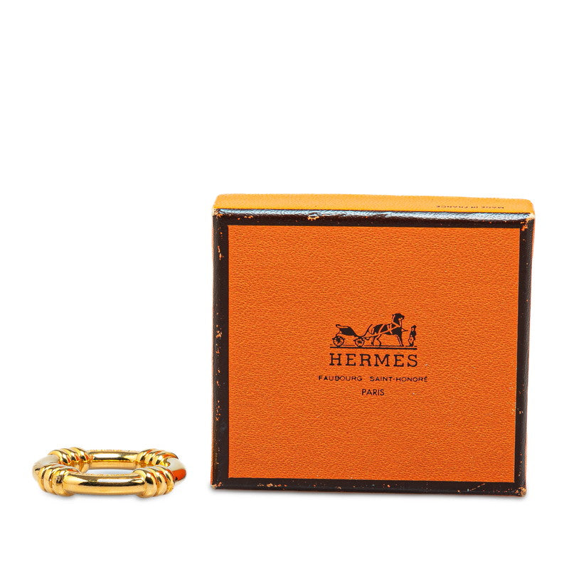 Hermes Gold Plated Scarf Ring