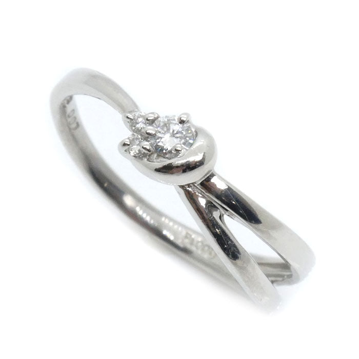 Courreges Pt900 Platinum Diamond Ring