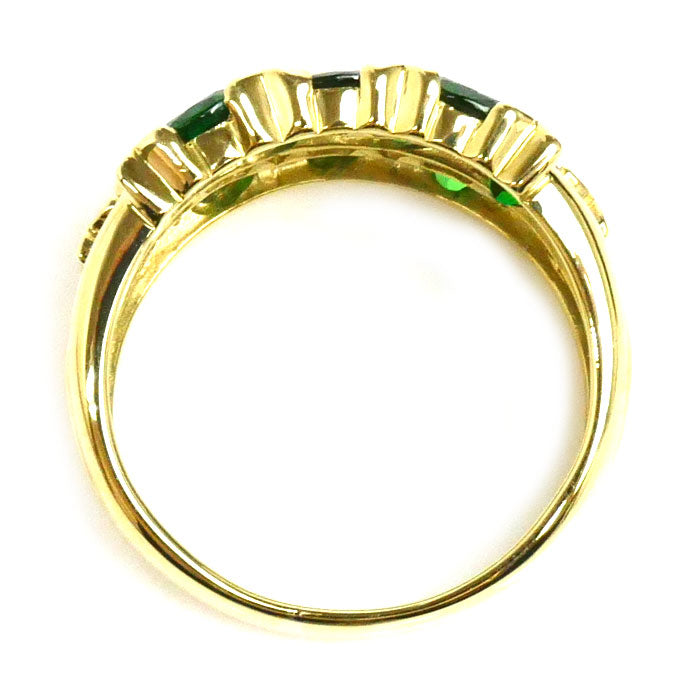 K18YG Yellow Gold Garnet Ring 15