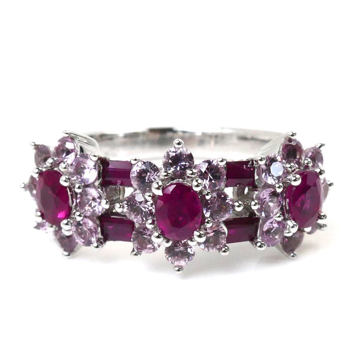 K18WG White Gold Ruby Ring