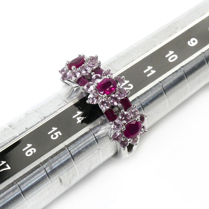 K18WG White Gold Ruby Ring