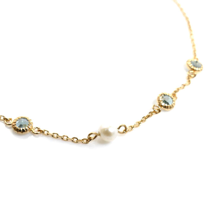 K18YG Yellow Gold Pearl Bracelet