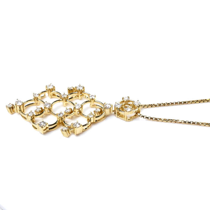 K18YG Gold Diamond Necklace 0.70ct