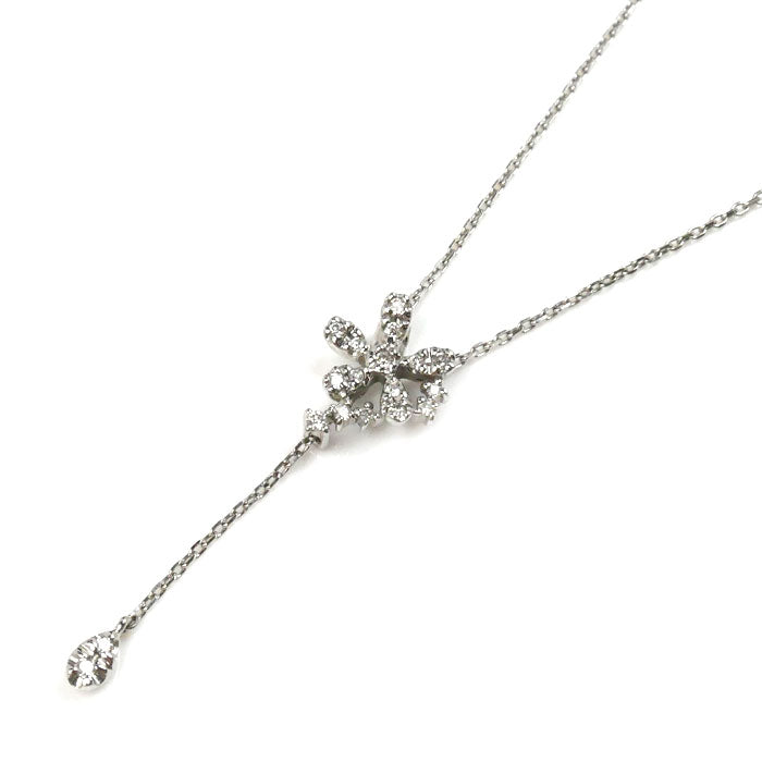 Vendome Aoyama K18WG Diamond Necklace