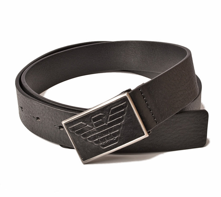 Emporio Armani Embossed Leather Belt