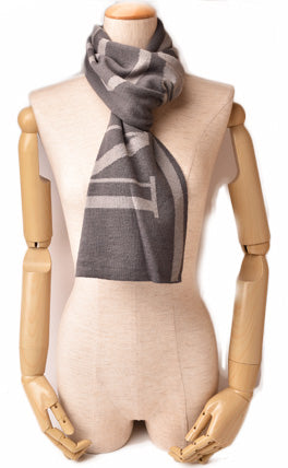 Emporio Armani Scarf Winter Stole Gray