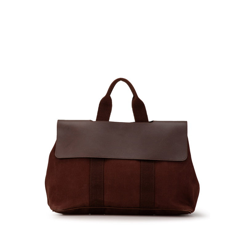 Hermes Valparaiso MM Handbag Brown Leather
