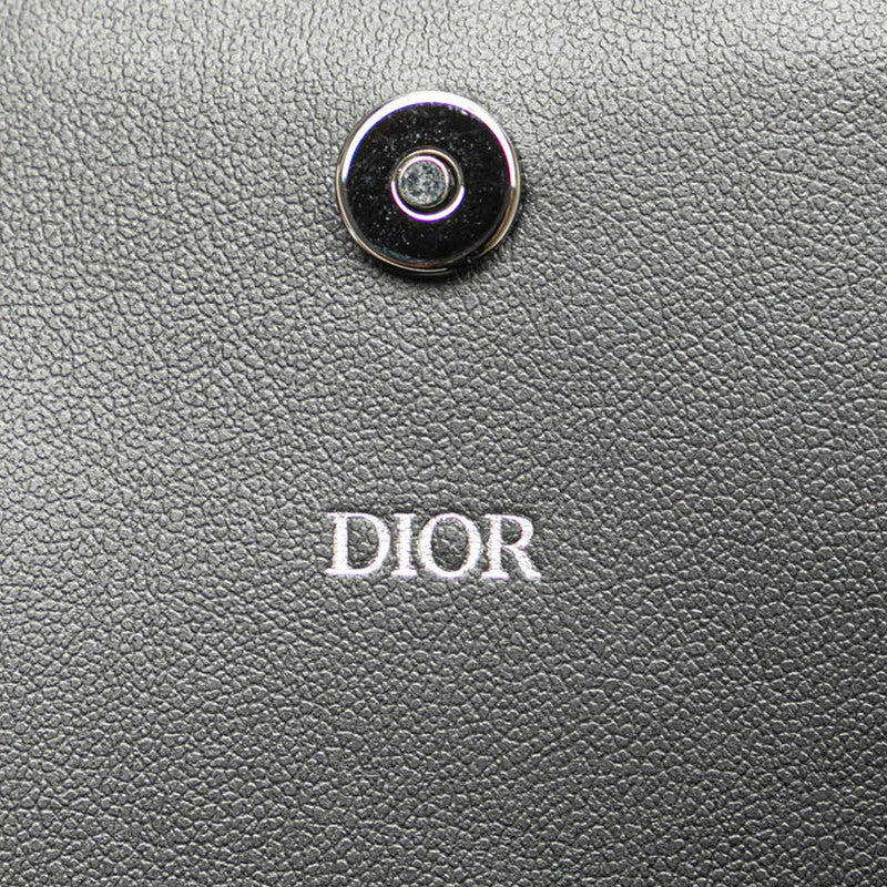 Dior Leather Jacquard Coin Case