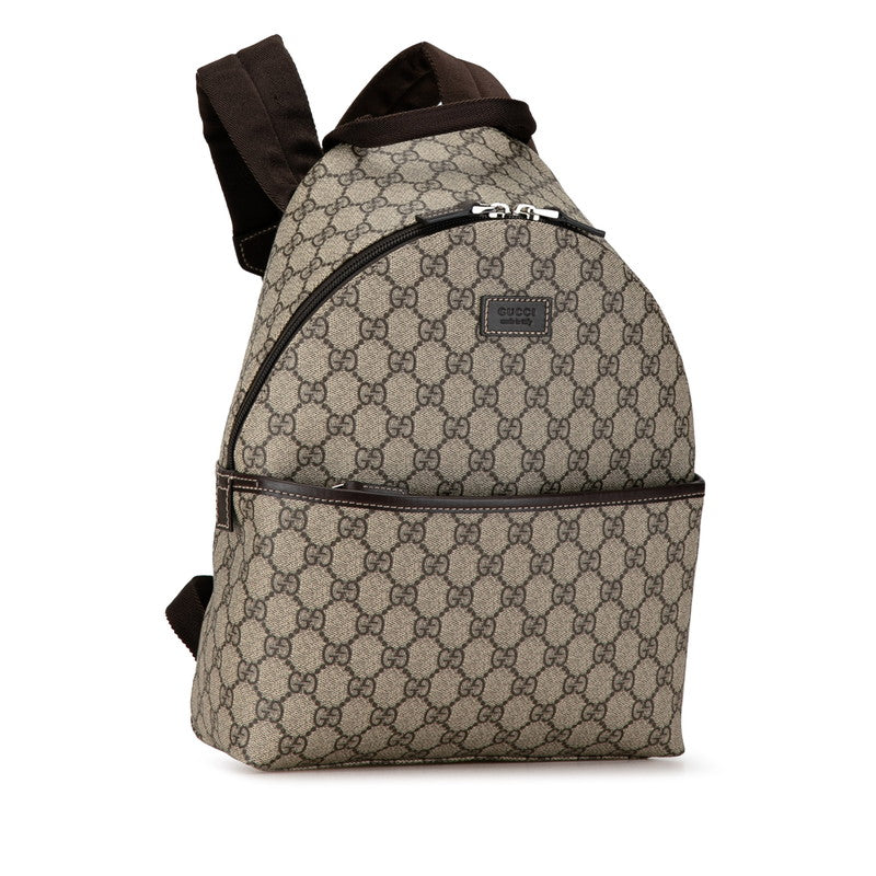 Gucci GG Supreme Kids Backpack 271327 Beige Brown PVC