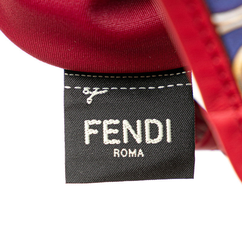 Fendi Peekaboo Defender Satin Leather Pouch